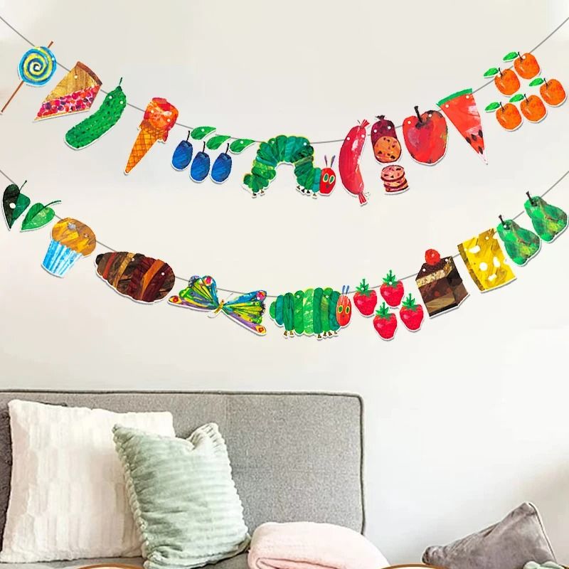 The Very Hungry Caterpillar Classroom Flag Banner