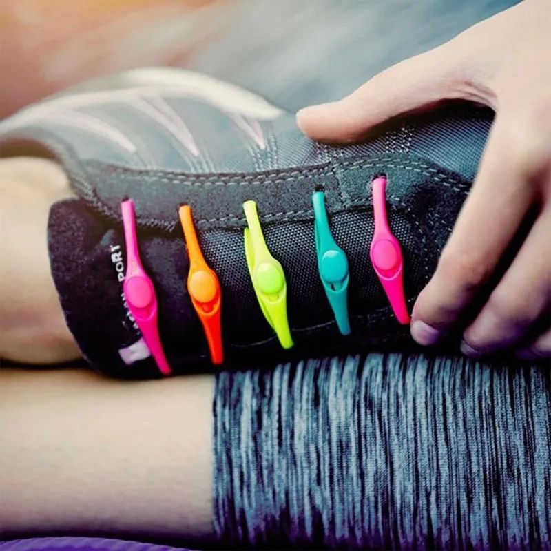 Stretch Silicone No-Tie Shoelaces – Elastic Shoe Laces for Sneakers, Adults & Kids, Lazy Laces for Quick Fit