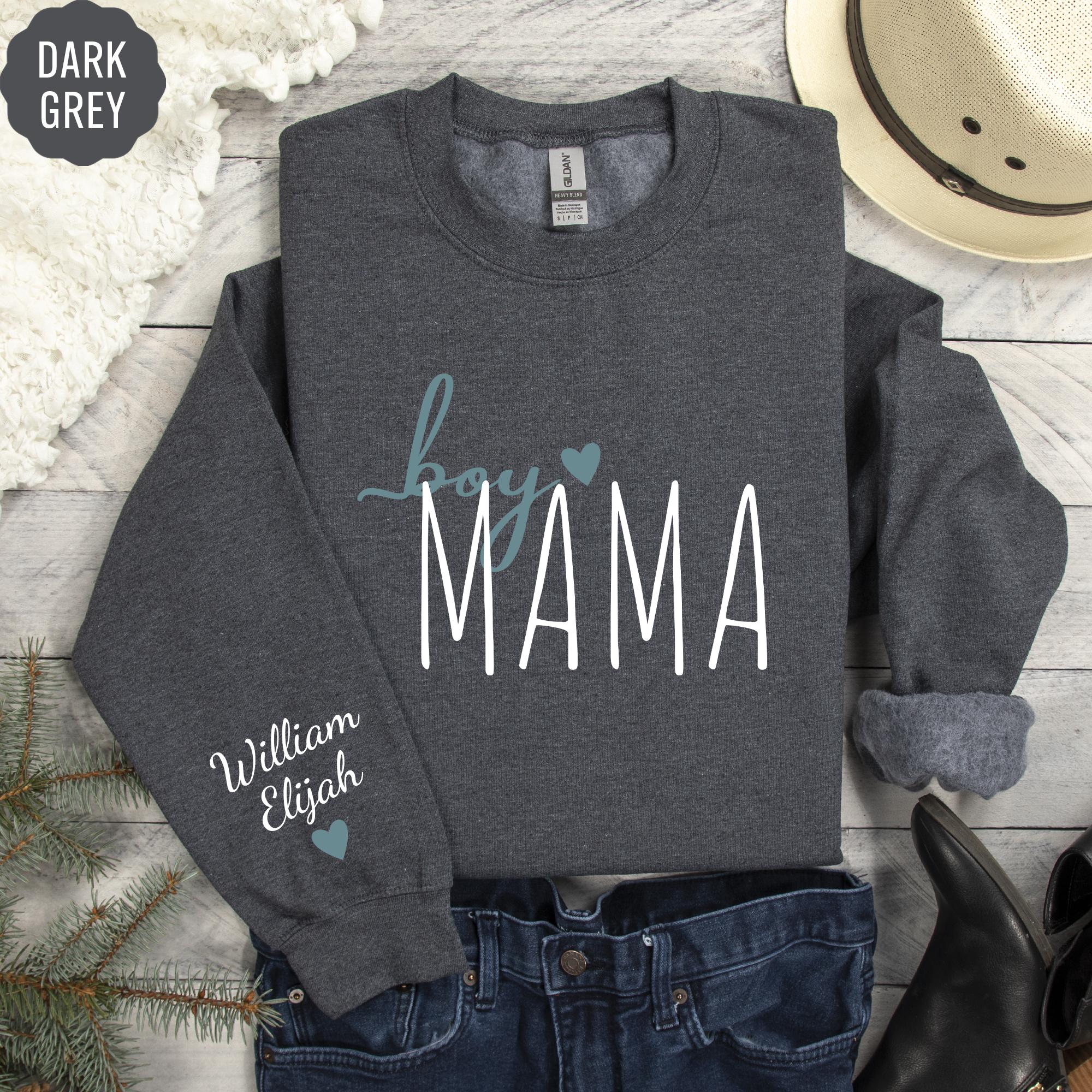 Custom Mama Hoodie Personalized Kids Names Sweatshirt Cute Mom Gift Cozy Pullover