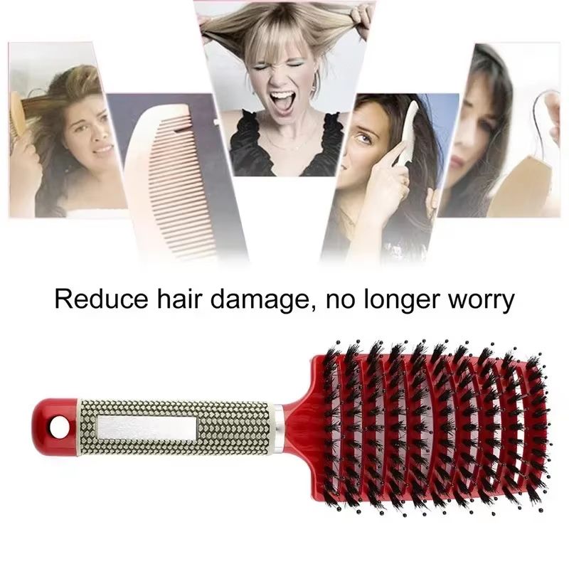 SmoothDetangle Boar & Nylon Scalp Massage Hair Brush