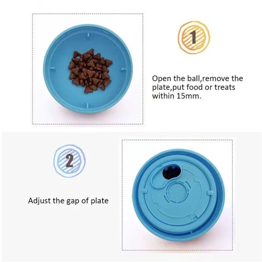Adjustable Pet Treat Dispensing Ball – Interactive IQ Training & Slow Feeder