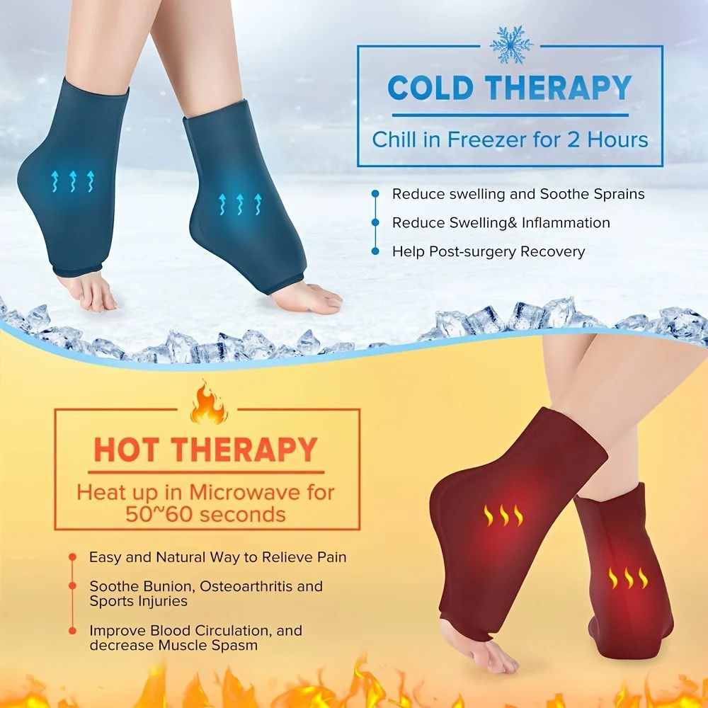 Aero-Compression Kinetic Recovery System – Premium Stretchable Ankle Ice Pack Wrap