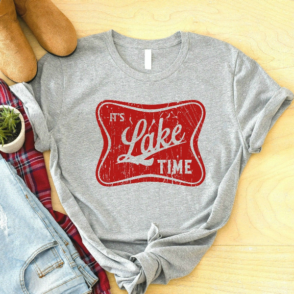 It's Lake Time Shirt, Camping Shirt, Trendy Lake Shirt, Lake House Gift, River Shirt, Boating Shirt, Vacation Shirt
