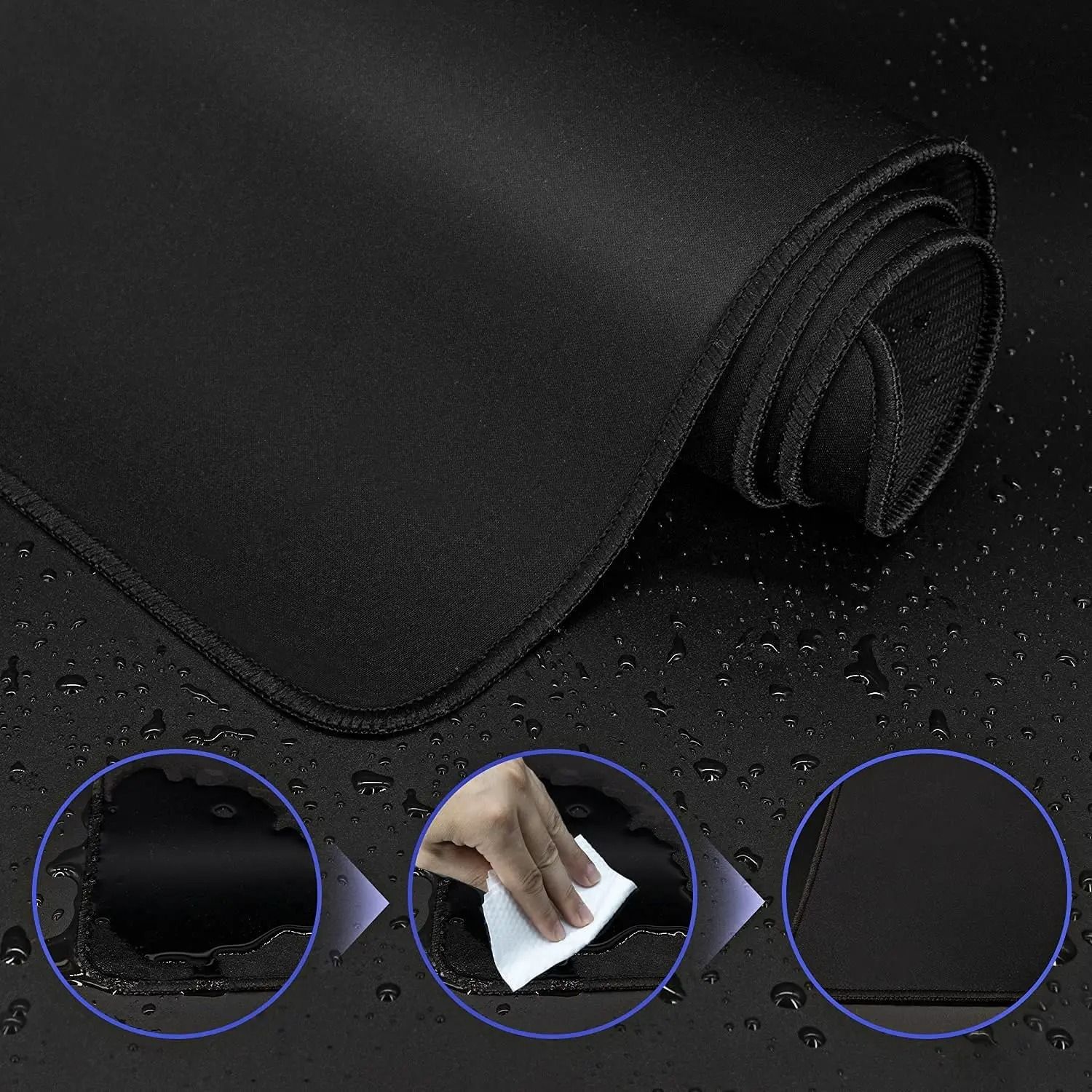 XXL Black Gaming Mouse Pad Desk Mat