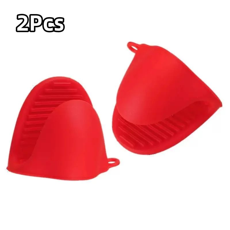 Silicone Pot Holder Gloves Heat Resistant Set