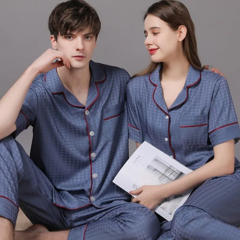 Midnight Silk Luxe Summer Couples Set