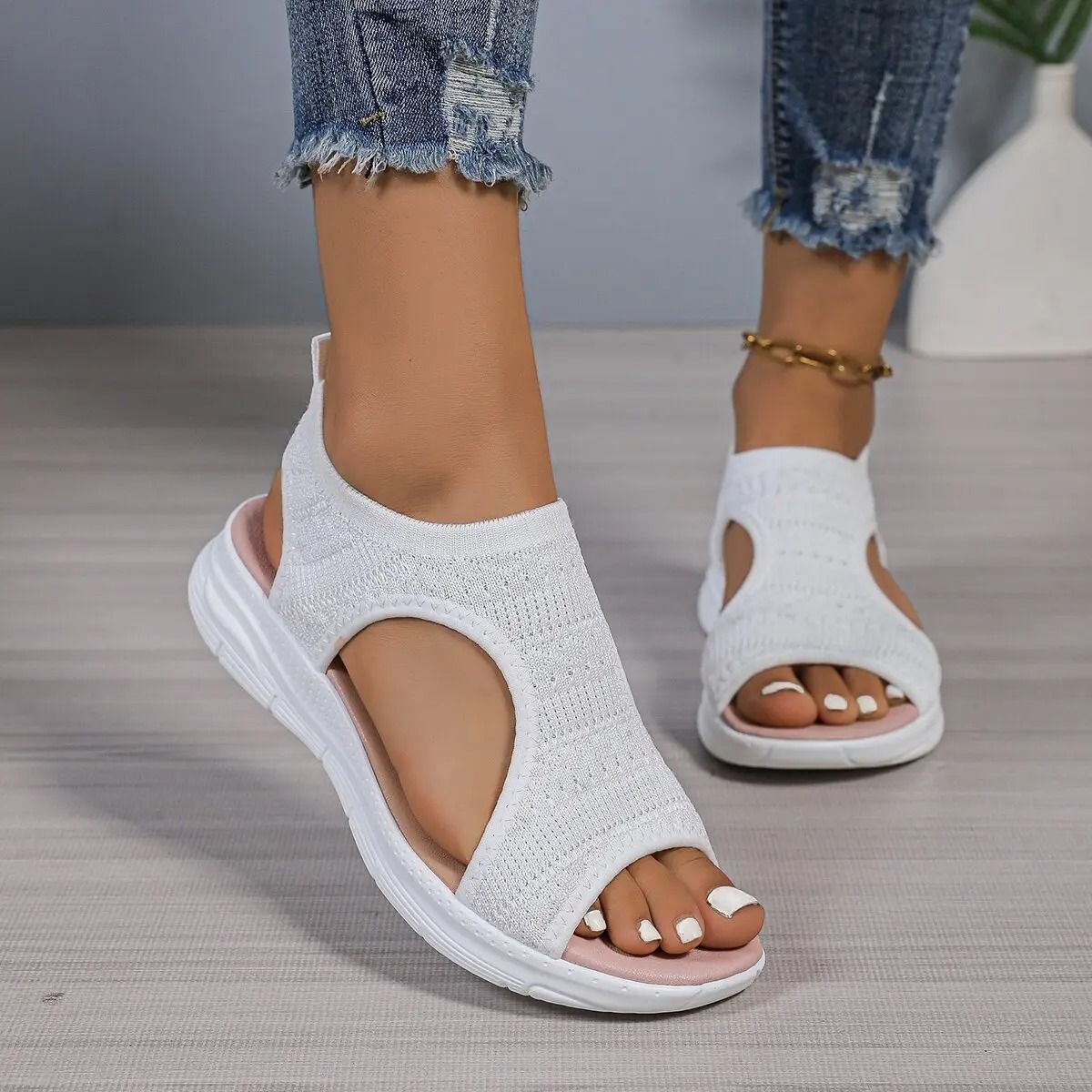 Womens Comfort Platform Wedge Sandals Casual Summer Beach Walking Shoes