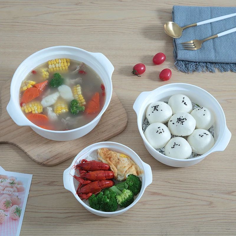 GIANXI Microwave Oven Special Box Heated Soup Pot, Steam Rice & Buns with Lid, Eco-friendly Food Grade Kitchen Tool