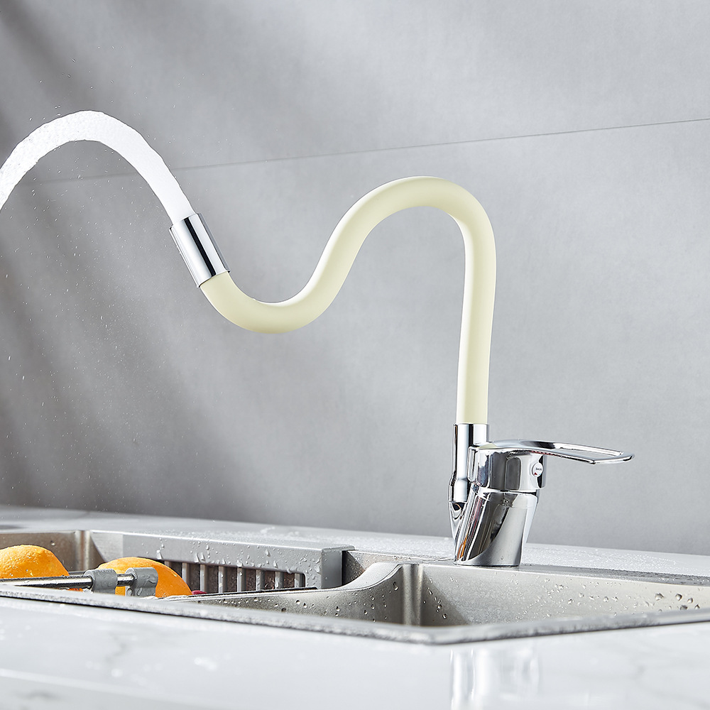 Stainless Steel Single Cold Kitchen Faucet Quick Open Sink Tap