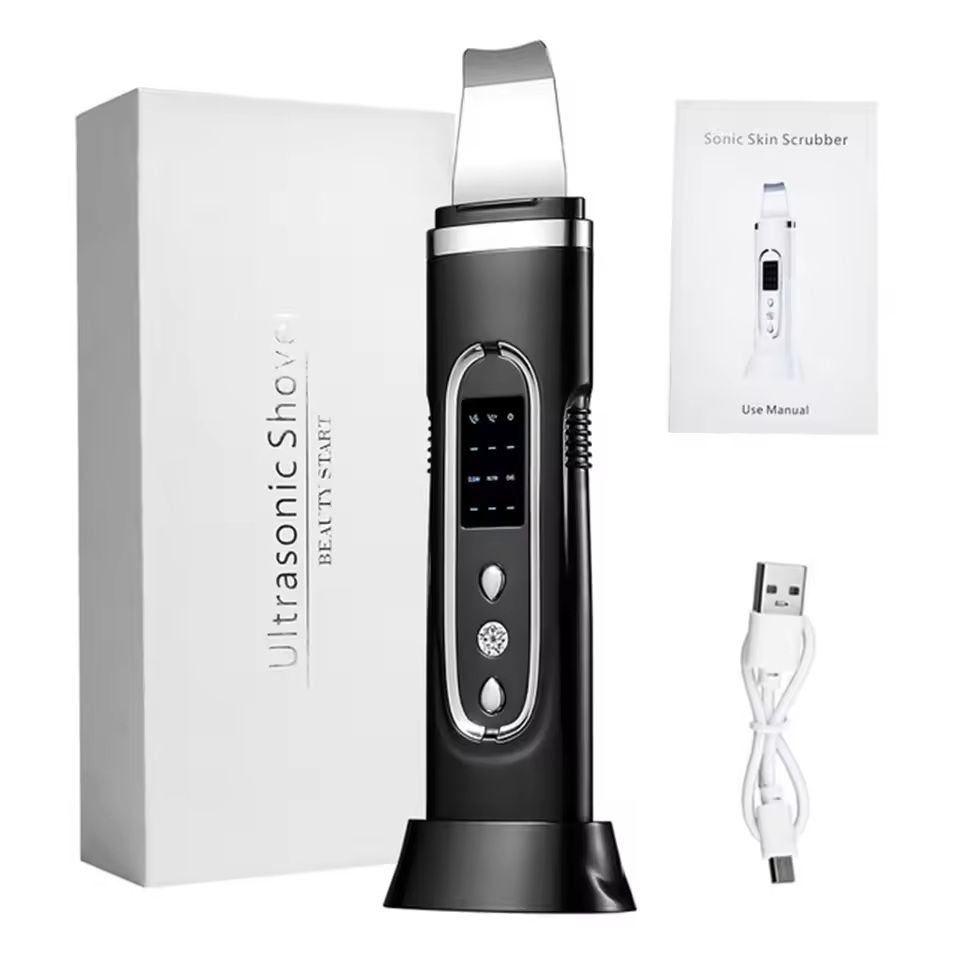 Ultrasonic Skin Scrubber Facial Cleansing Device