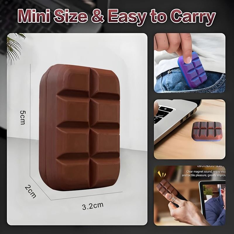 Magnetic Push Card Fidget Slider Chocolate Style Stress Relief EDC Toy