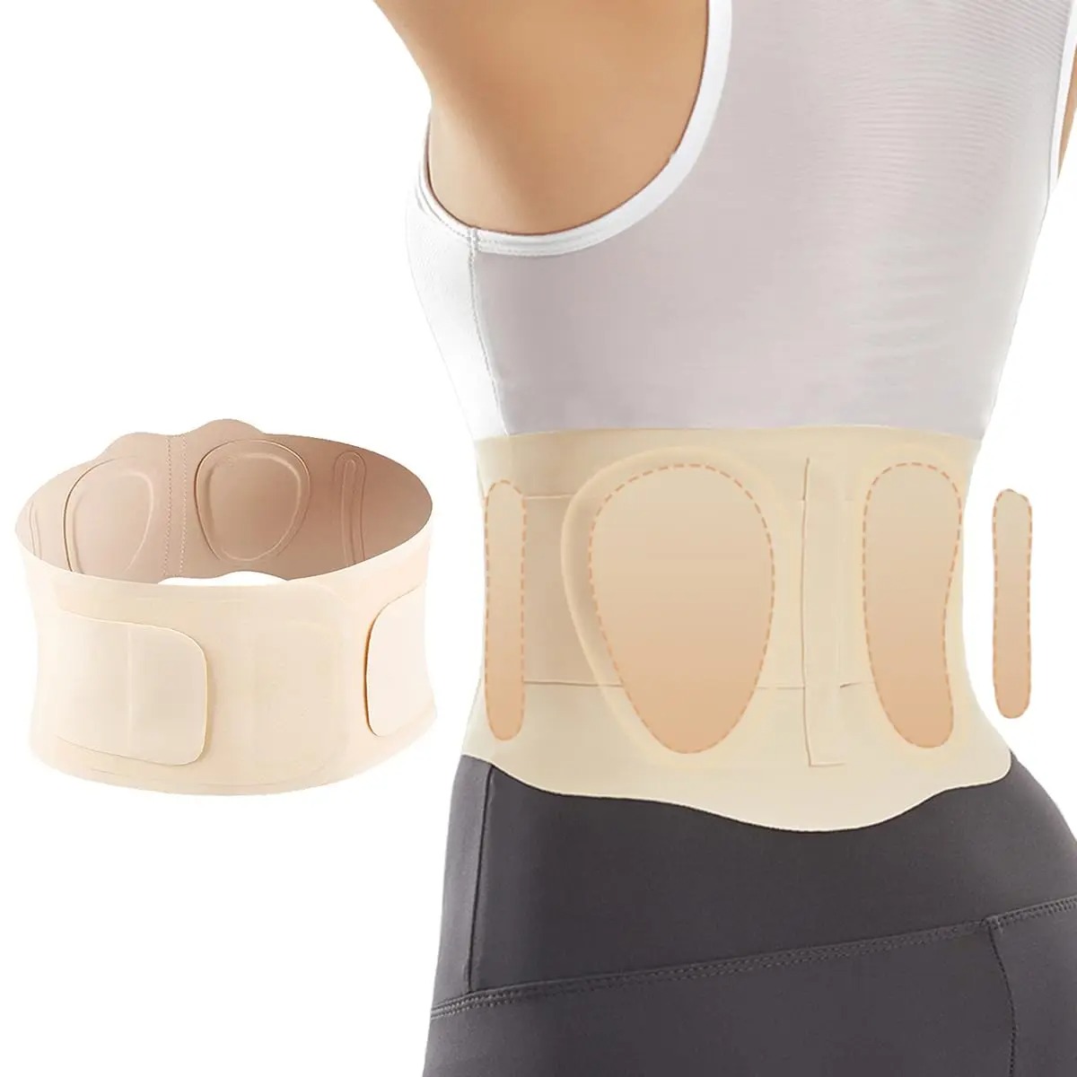 Lumbar Back Brace for Lower Back Pain Relief Breathable Support Belt for Sciatica and Comfort