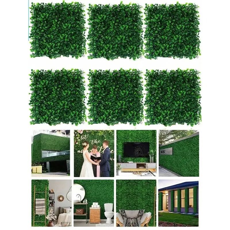 Premium Artificial Boxwood Hedge Wall Panels (10-Piece Set)