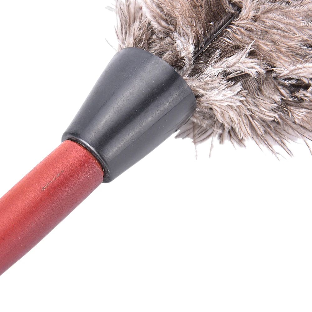 Ostrich Feather Duster with Wooden Handle 55cm