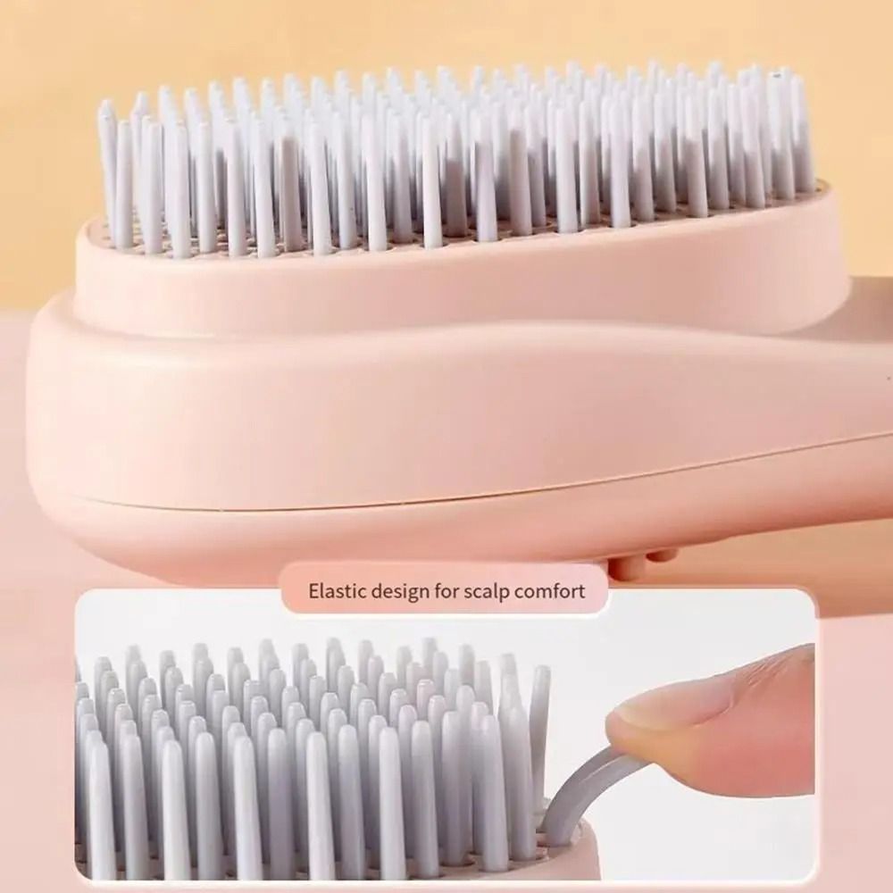 Self Cleaning Hairbrush with Scalp Massage Anti Static Retractable Hair Comb