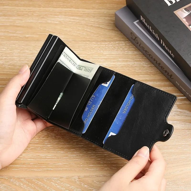 RFID Blocking Carbon Fiber Card Holder Wallet