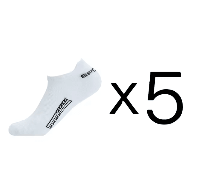 Mens Breathable Cotton Ankle Socks Lightweight Athletic Socks 5 Pair Set