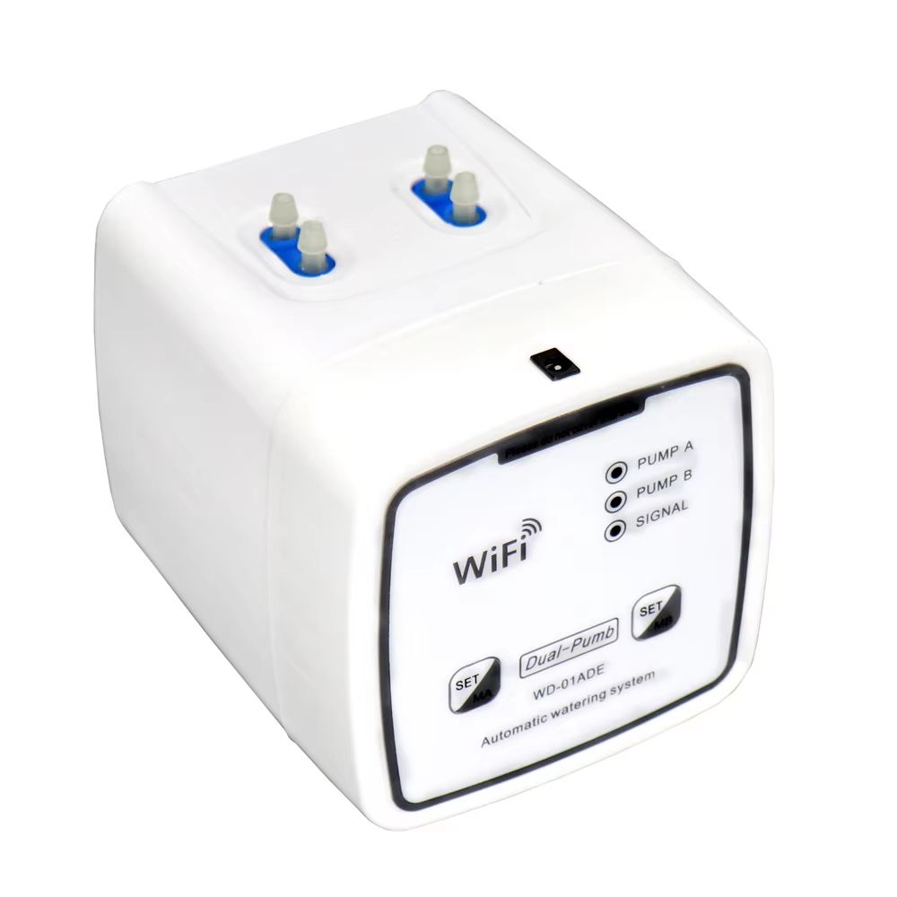 WiFi Smart Watering Device - Automatic Drip Irrigation System with Dual Pumps and Remote App Control for Gardens and Ter
