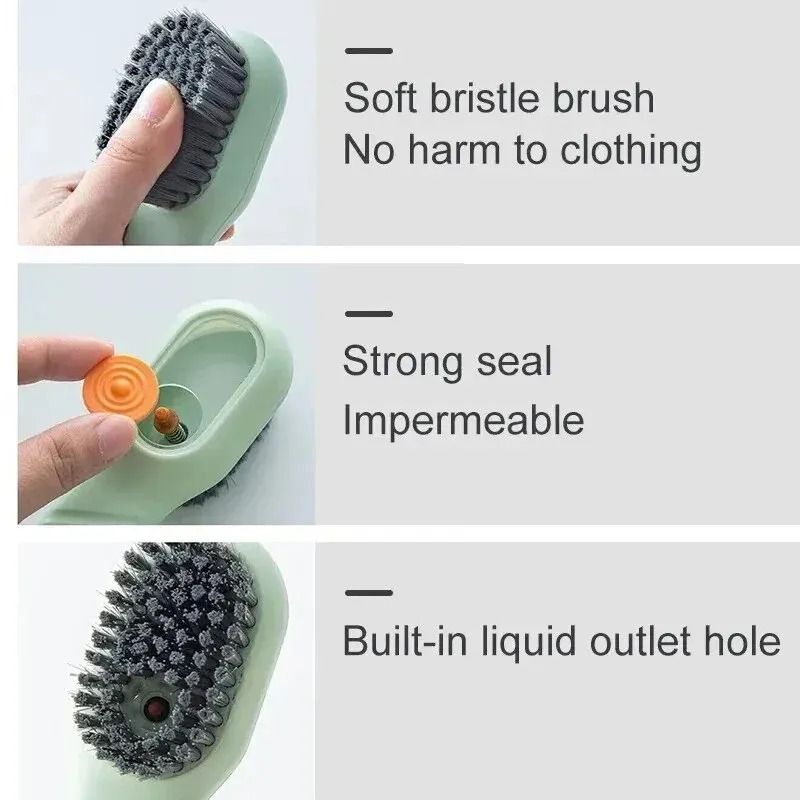 Automatic Liquid Dispensing Cleaning Brush