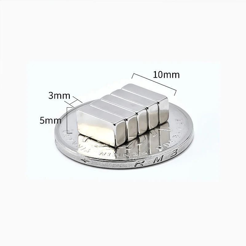 N52 Neodymium Square Magnet Set, Strong Rare Earth Mini Block Magnets, 10-Pack