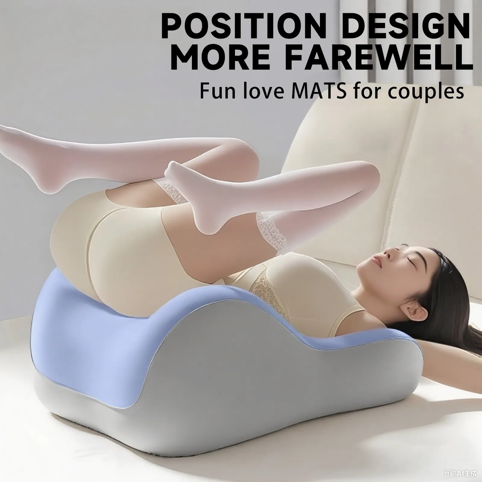 Memory Foam Intimacy Support Pillow for Couples and Pregnancy Comfort