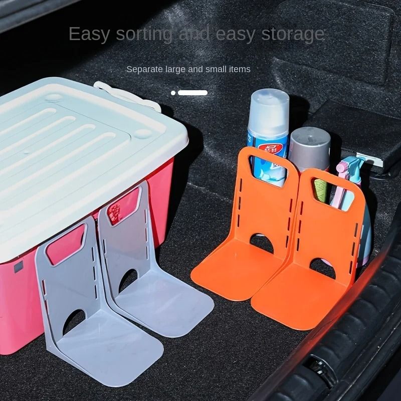 Universal Car Trunk Organizer Set – Shock-Absorbing Anti-Slip Cargo Barrier