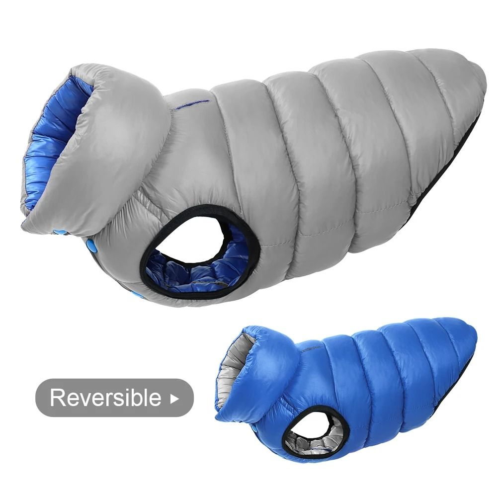 Reversible Waterproof Winter Dog Jacket Thick Warm Pet Coat