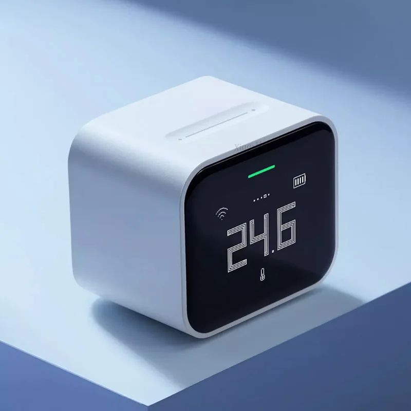 Qingping Air Detector Lite – Smart PM2.5 Air Quality Monitor with Retina IPS Touchscreen & HomeKit