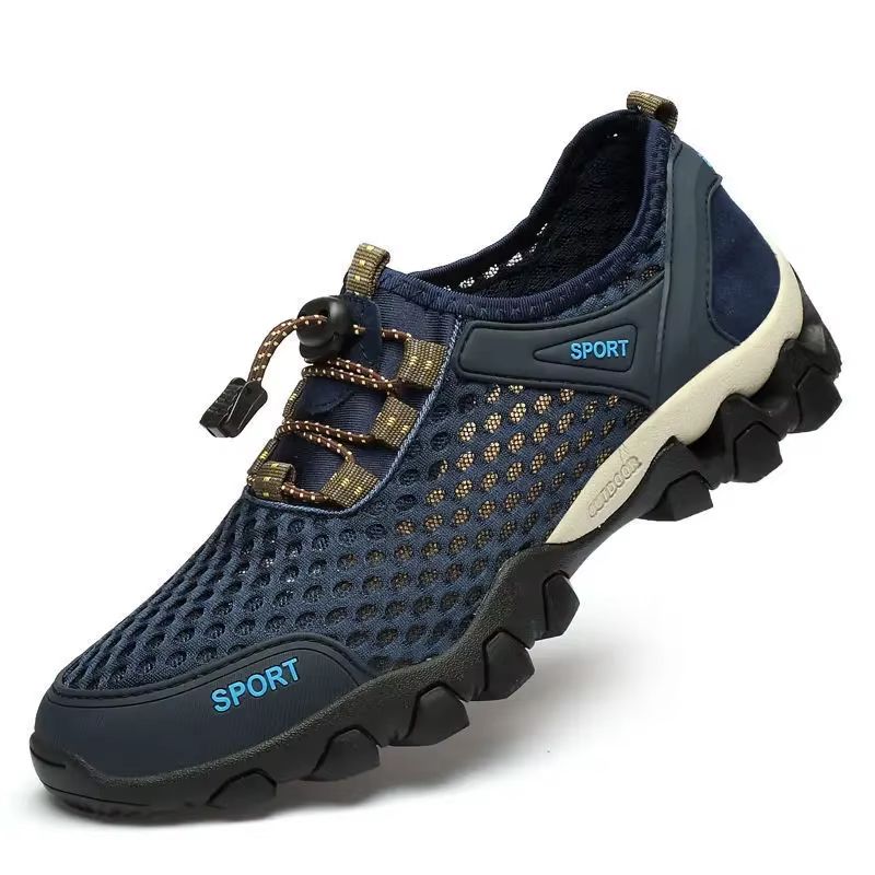 Men's Breathable Mesh Hiking Shoes Lightweight Non Slip Casual Sneakers
