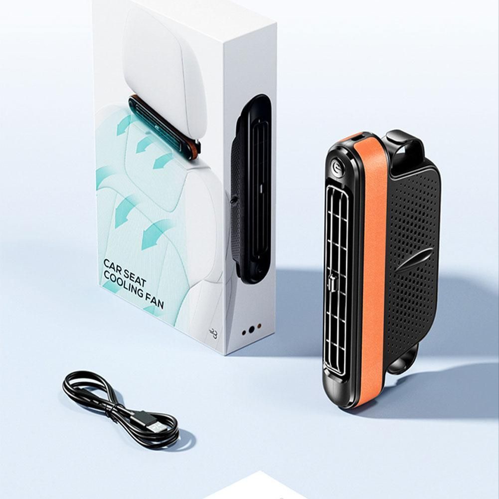 USB Car Seat Cooling Fan with 3 Speed Settings