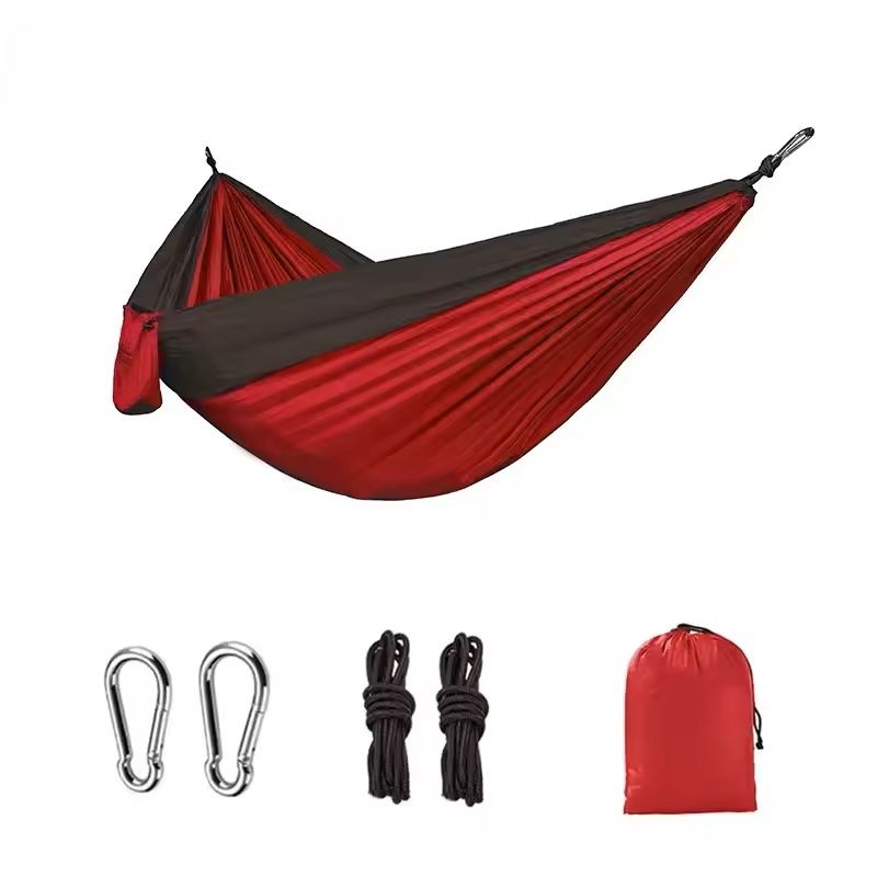 Double Person Anti-Rollover Nylon Hammock for Outdoor Camping