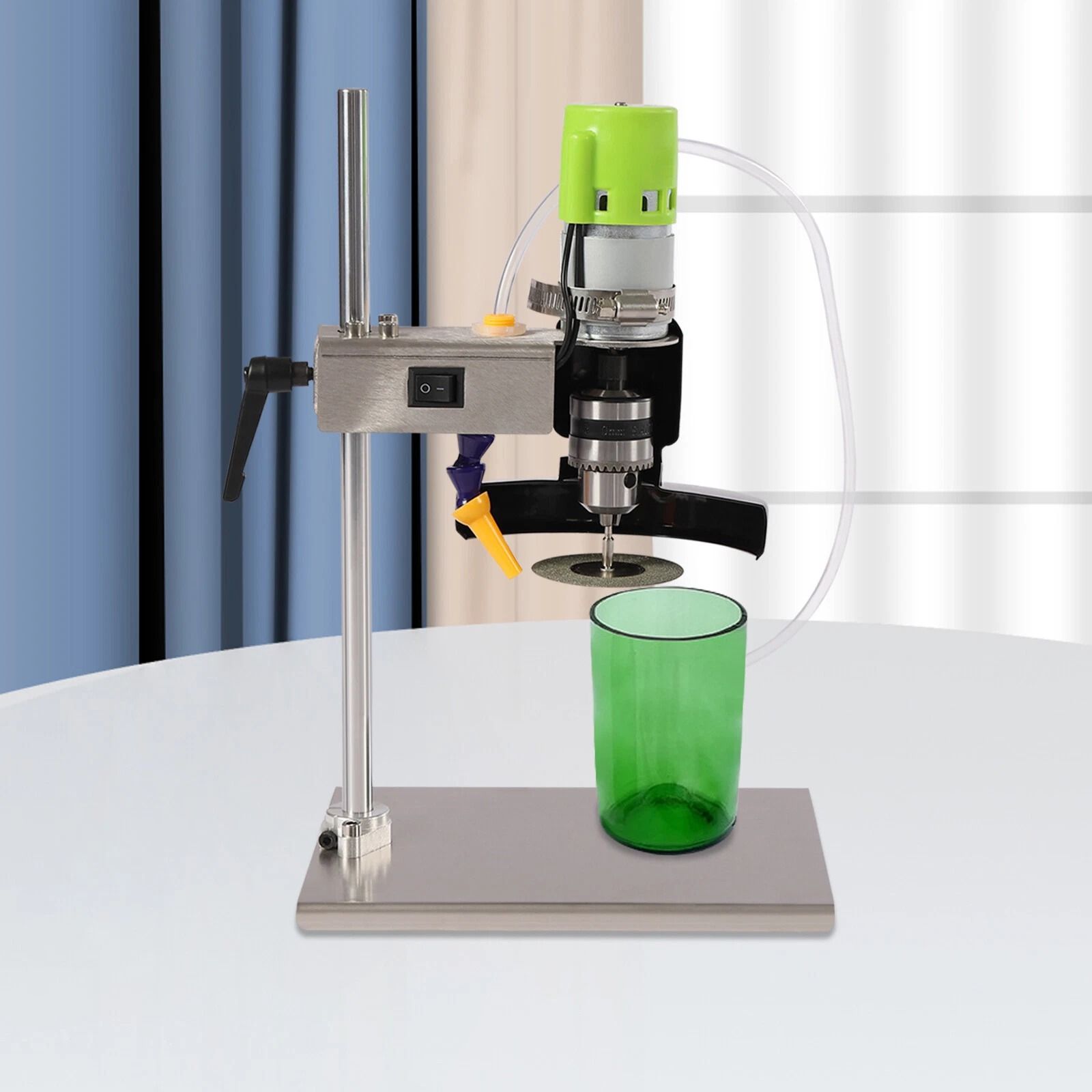 Glass Bottle Cutter Electric Machine with 3 Saw Blades