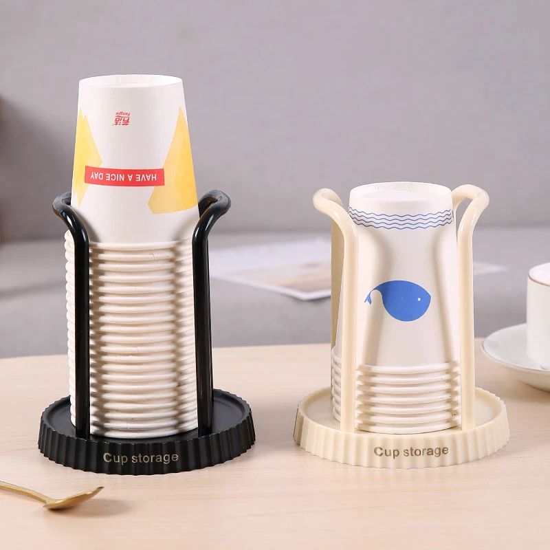 Desktop Disposable Paper Cup Holder Storage Rack