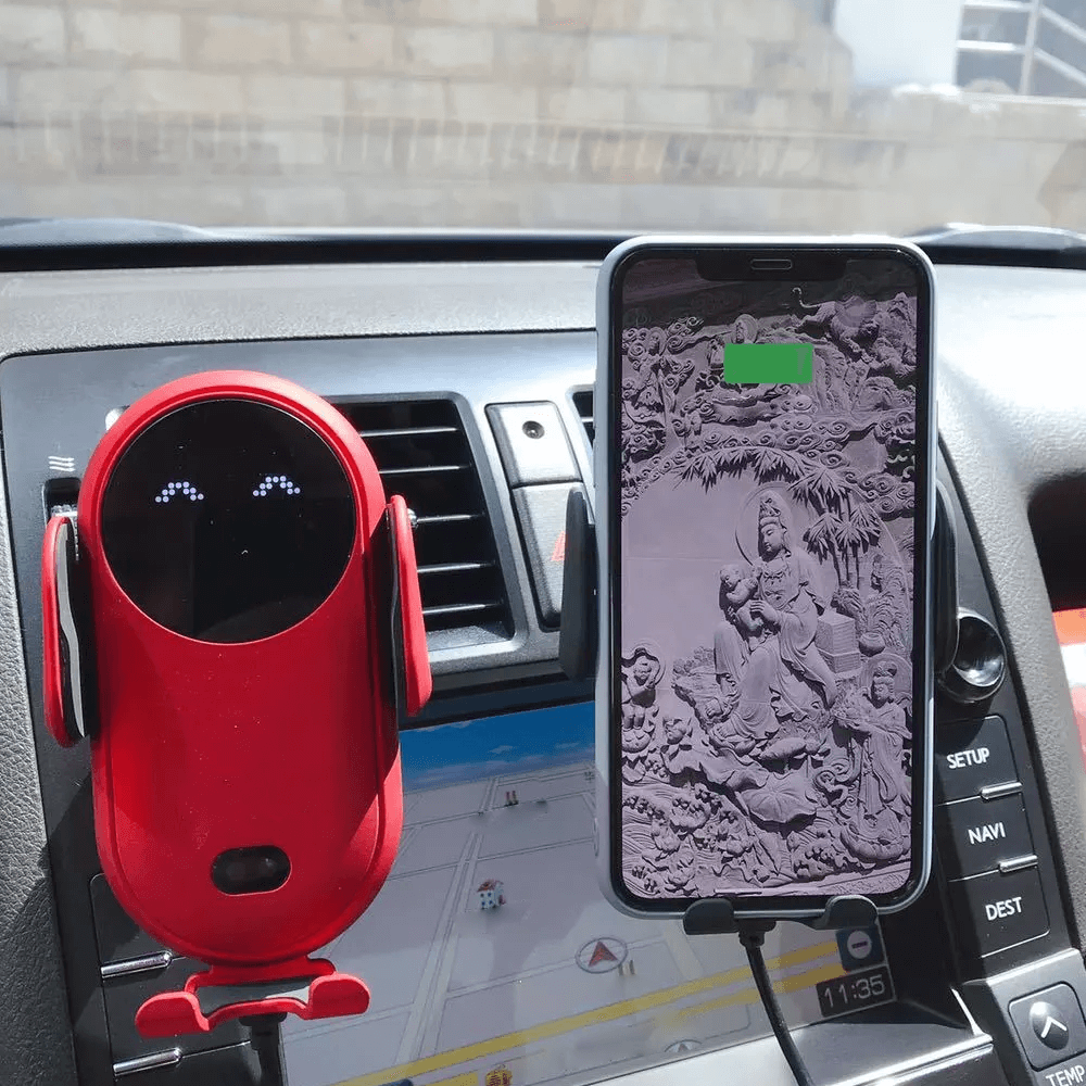 360° Rotating Car Wireless Charger Phone Holder
