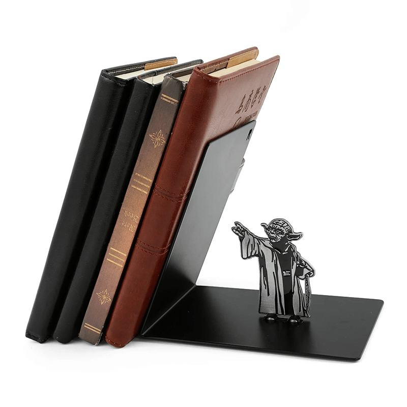 Wise Master Metal Bookends Heavy Duty Decorative Bookends for Shelves