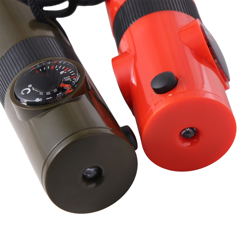 Emergency Survival Whistle with Compass and Multifunctional Tools Compact Outdoor Survival Kit