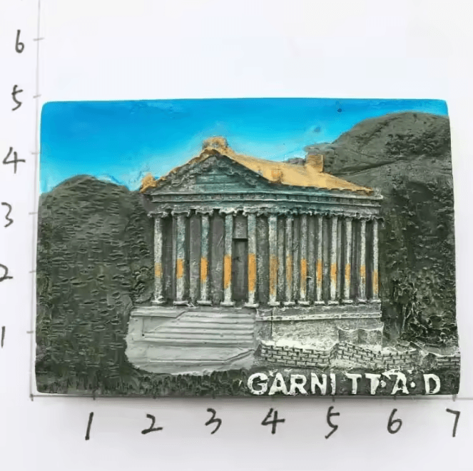 Baku 3D Resin Fridge Magnet Souvenir – Azerbaijan Travel Keepsake Collection