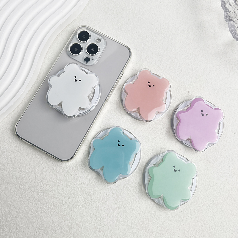 Cute Bear Magnetic Phone Grip Folding Stand and Finger Ring for MagSafe