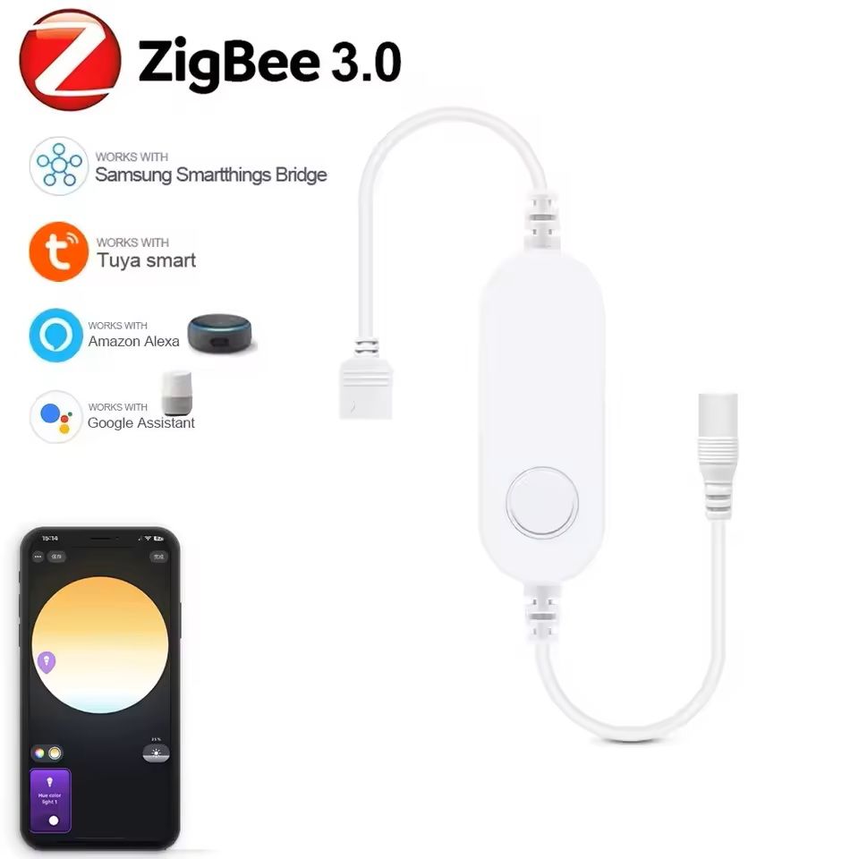 Zigbee Smart LED Strip Controller RGB and Dimmer Compatible with Alexa and SmartThings