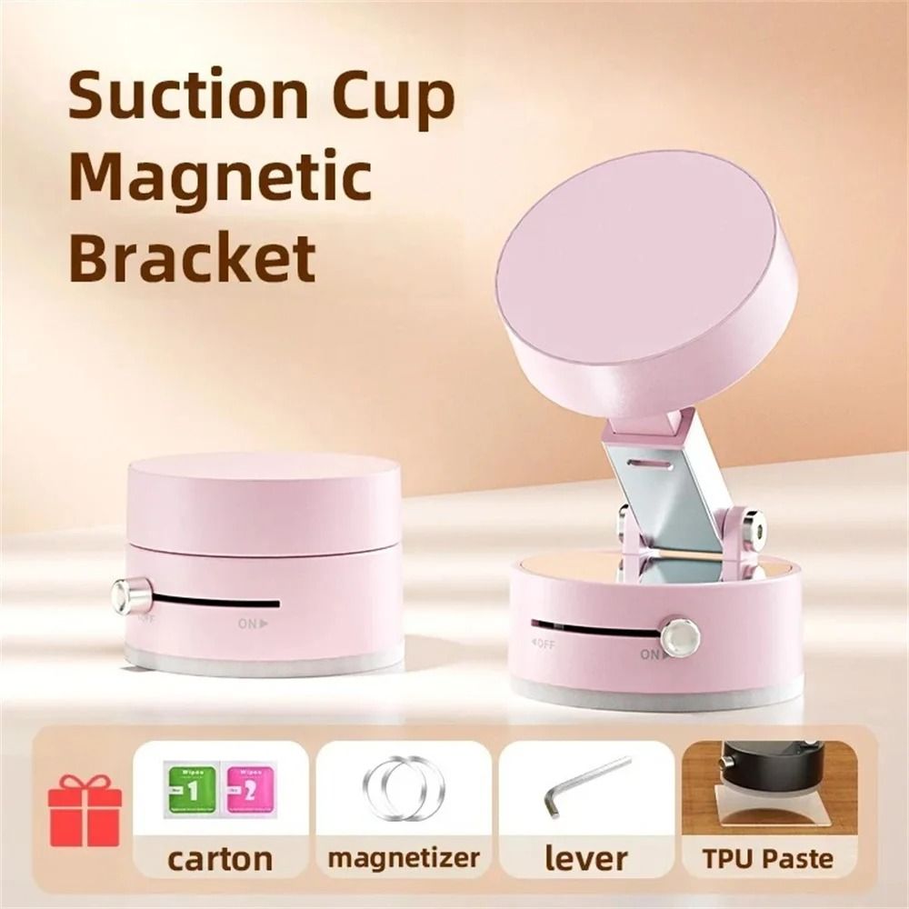 Mini Dual-Sided Magnetic Vacuum Suction Phone Stand