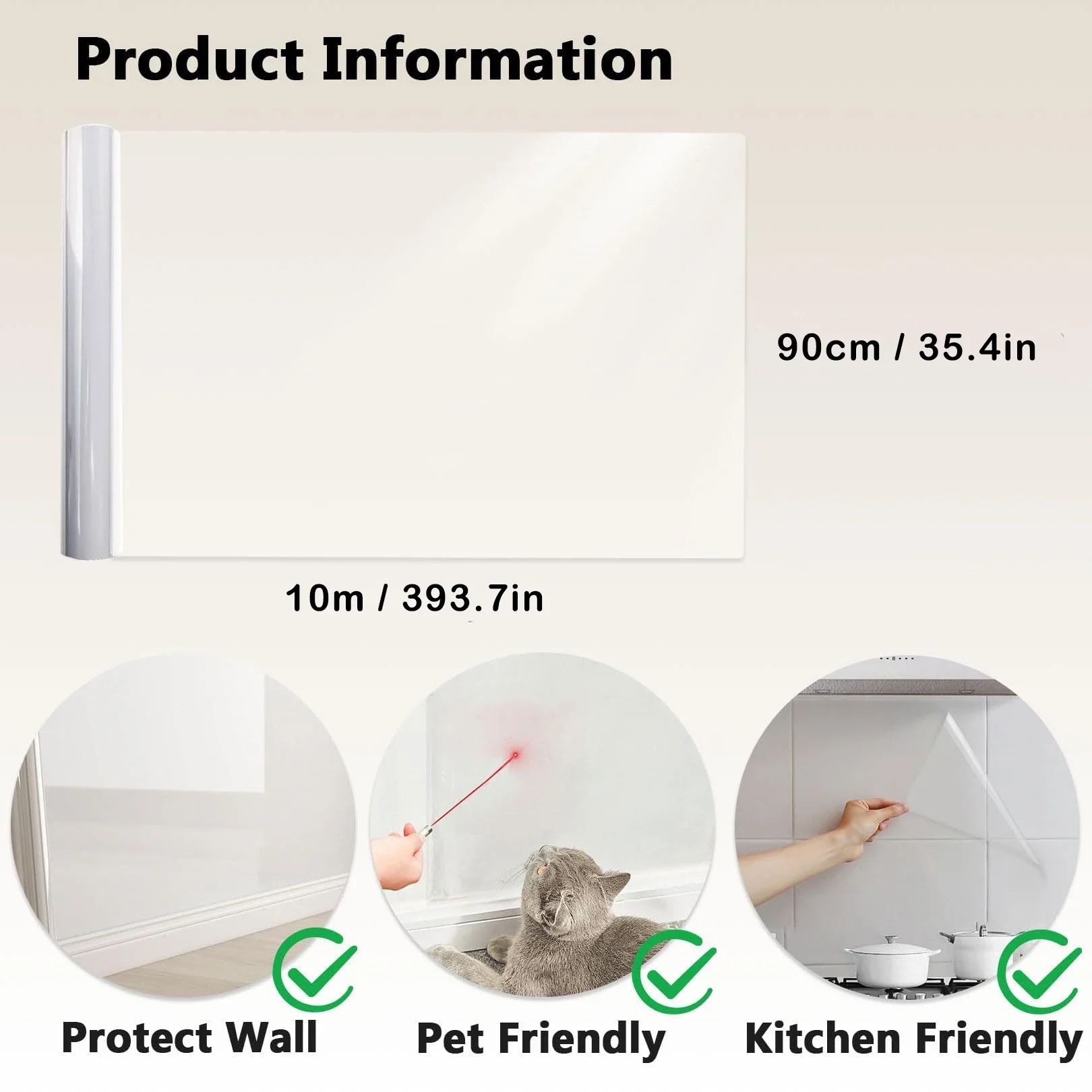 Transparent Electrostatic Wall Protective Film
