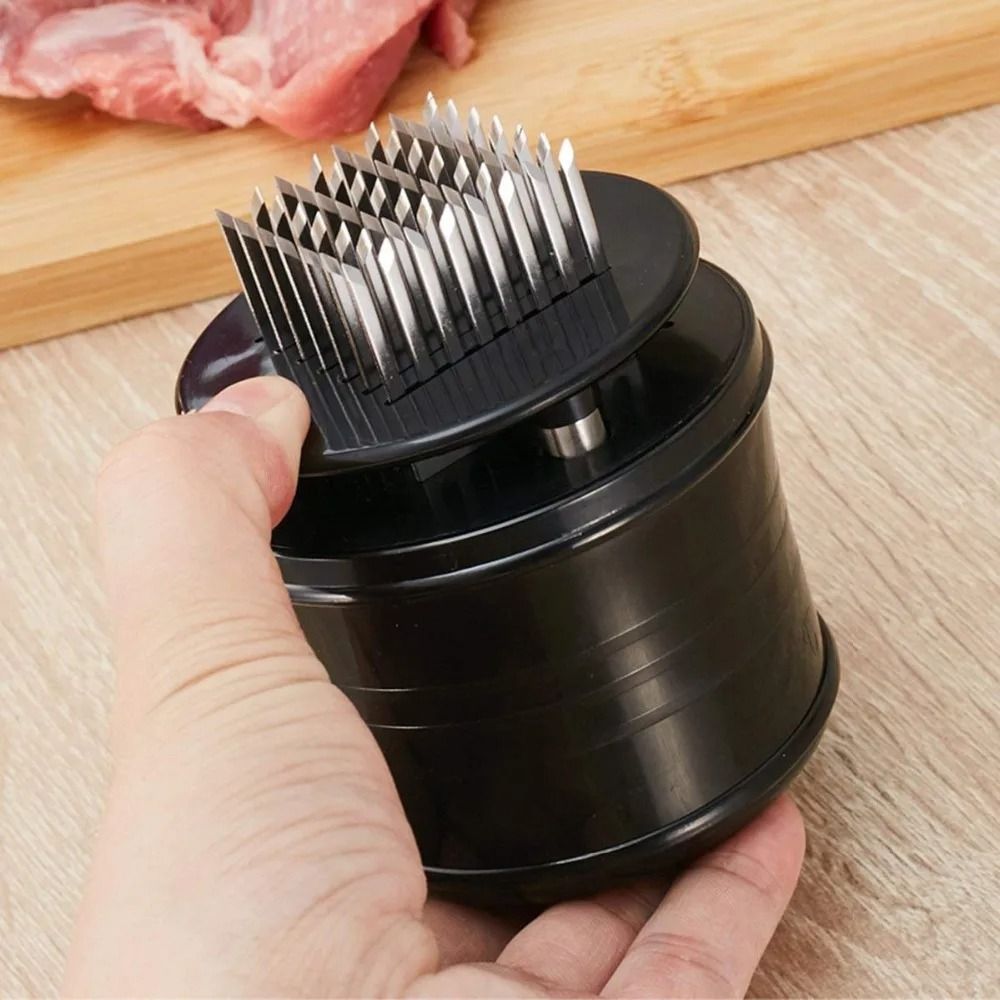 Professional Meat Tenderizer with 56 Stainless Steel Blades – Premium Tender Meat Hammer for Beef, Chicken, Pork etc
