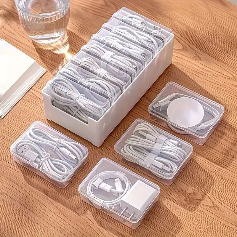 Cable Organizer Storage Box Set for Desk