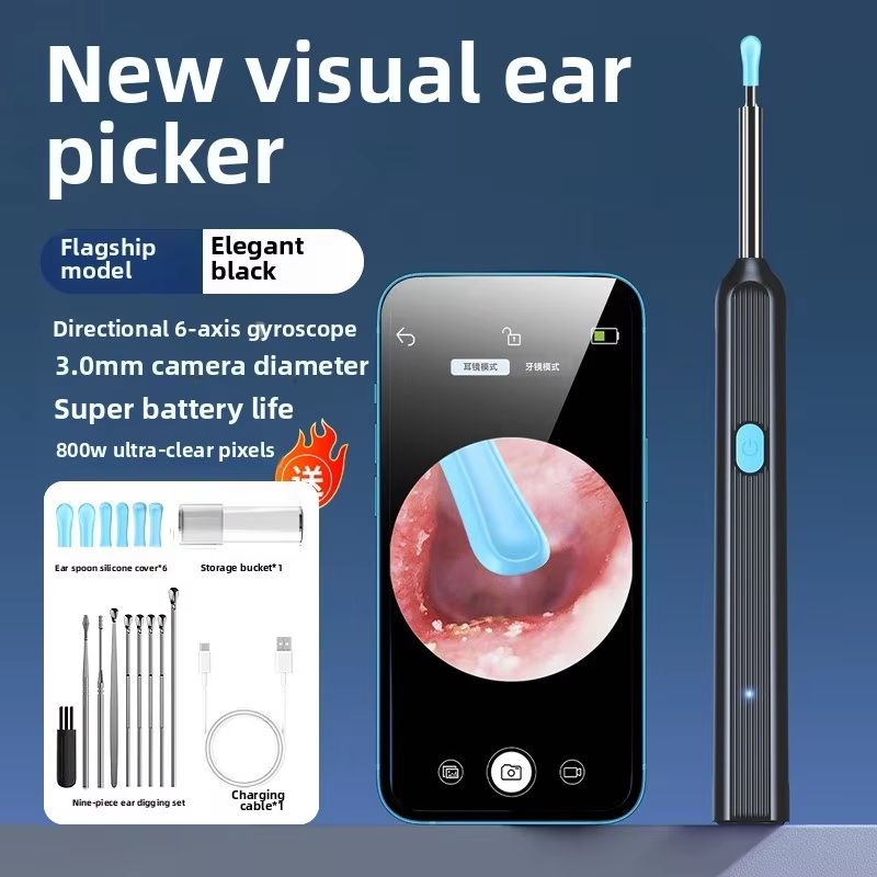 Smart Visual Ear Sticks Otoscope – Mini Camera Ear Wax Removal & Health Care Tool
