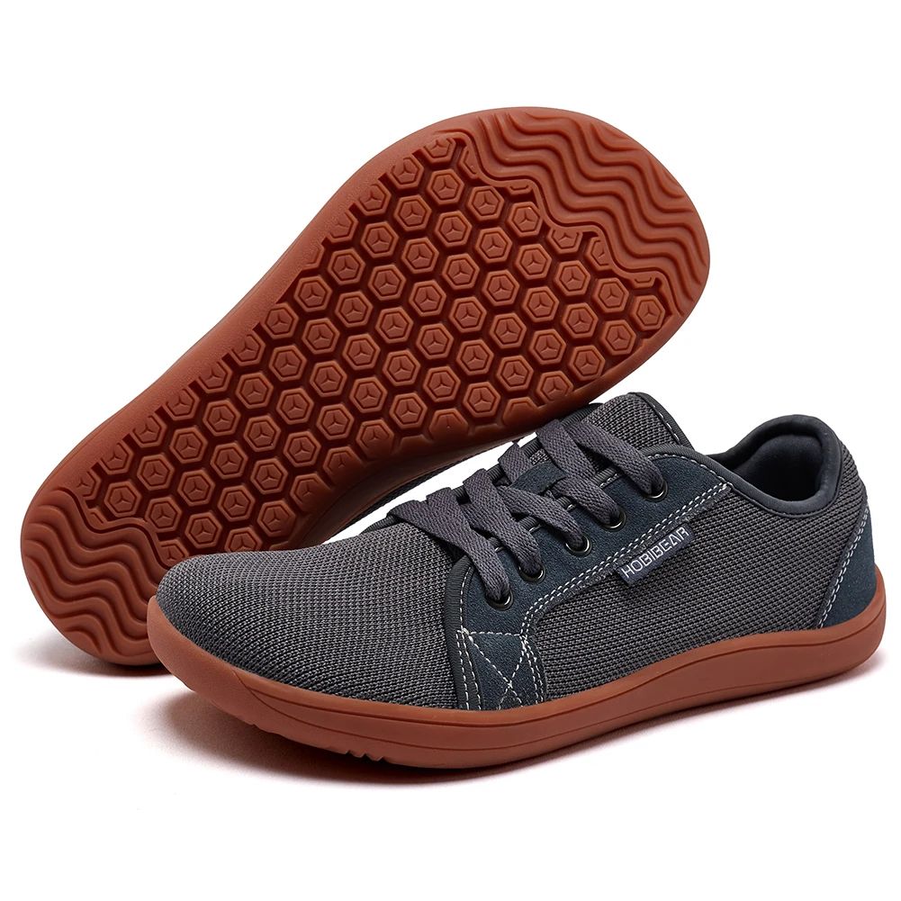 HOBIBEAR Wide Toe Box Barefoot Shoes - Zero Drop Trail & Minimalist Walking Sneakers (Unisex)