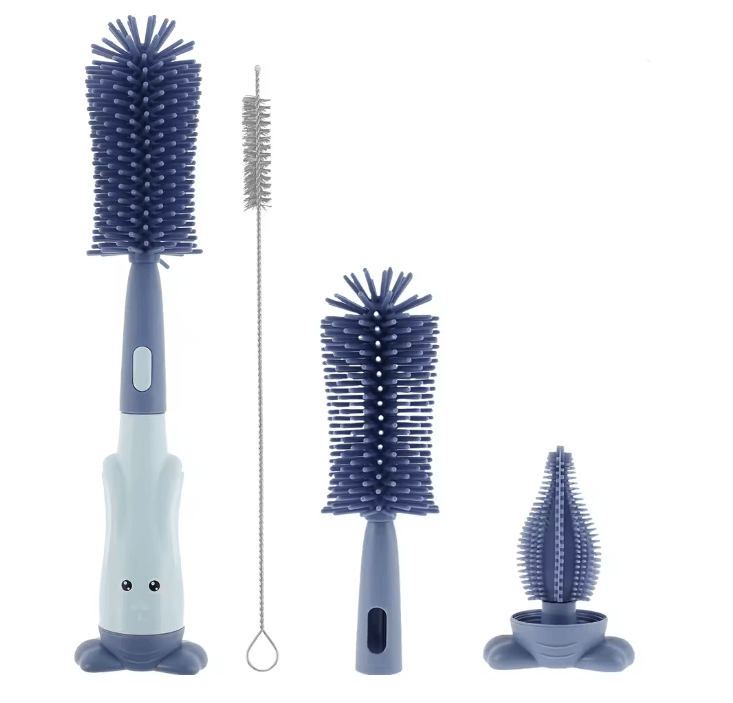 PureCare Baby Bottle Brush Set Silicone Pacifier Straw Cleaner Kit