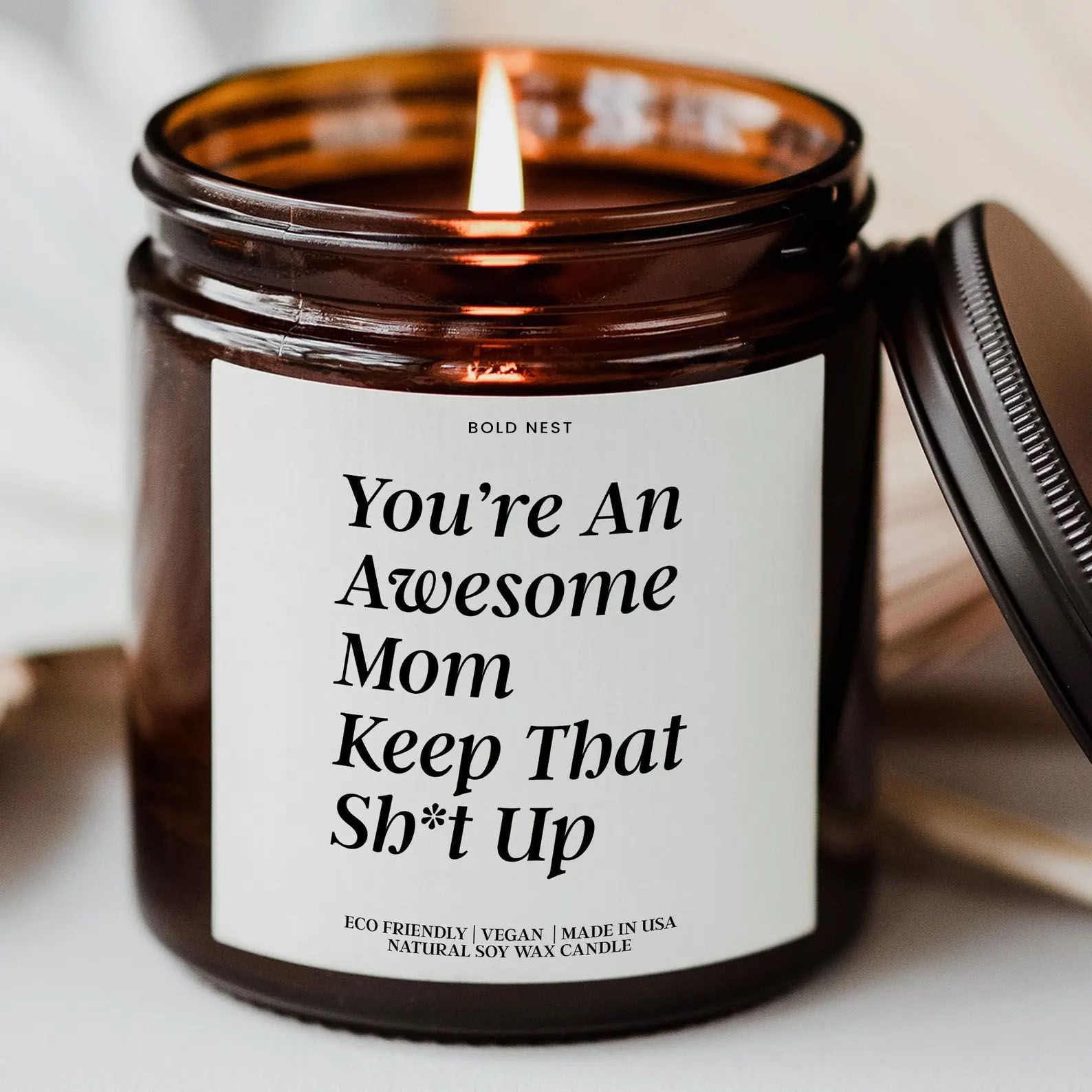 Mothers Day Funny Candle Gift for Mom from Daughter Birthday & Anniversary Candle
