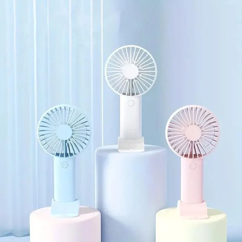 Mini USB Charging Handheld and Desktop Fan with Phone Holder