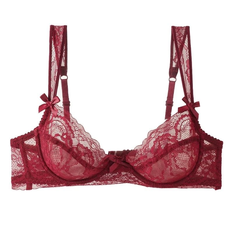 Sexy Ultra-Thin French Lace Push-Up Bra