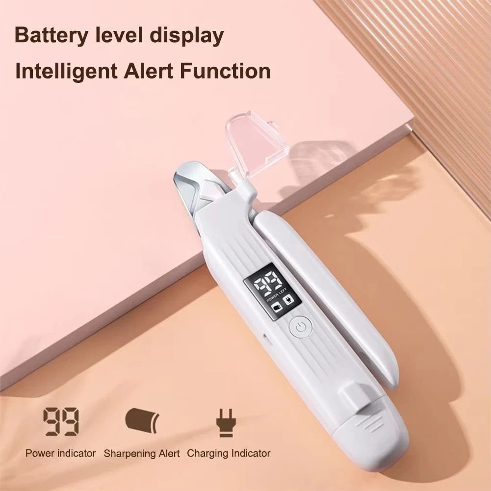 2 in 1 Electric Pet Nail Trimmer and Grinder with LED Light for Dogs and Cats